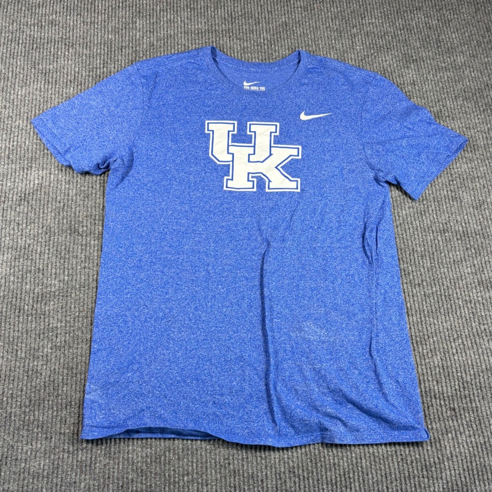 Nike shirt Mens L Kentucky Wildcats UK Blue Heathered Short Sleeve Graphic